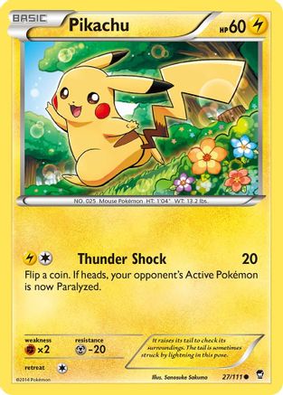 Pikachu 27/111 - XY  Furious Fists - Poke-Collect