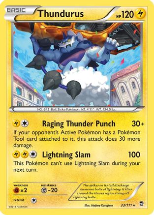Thundurus 33/111 - Furious Fists - Poke-Collect