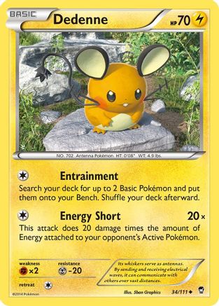 Dedenne 34/111 - XY  Furious Fists - Poke-Collect