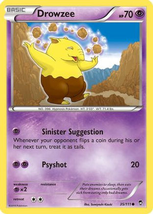 Drowzee 35/111 - XY  Furious Fists Reverse Holofoil - Poke-Collect