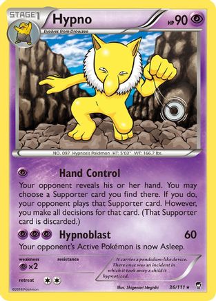 Hypno 36/111 - XY  Furious Fists - Poke-Collect