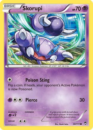 Skorupi 38/111 - Furious Fists Reverse Holofoil - Poke-Collect