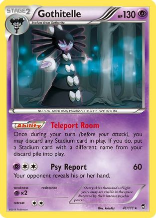 Gothitelle 41/111 - XY  Furious Fists Reverse Holofoil - Poke-Collect