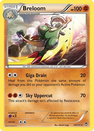 Breloom 50/111 - XY  Furious Fists Reverse Holofoil - Poke-Collect