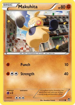 Makuhita 51/111 - XY  Furious Fists - Poke-Collect