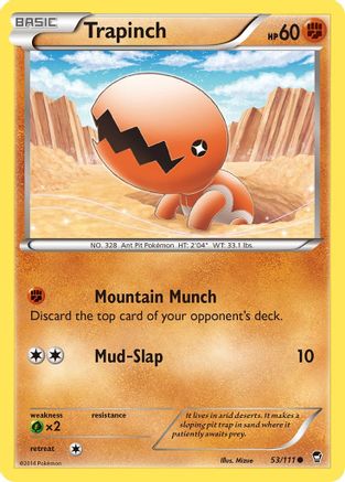 Trapinch 53/111 - Furious Fists - Poke-Collect