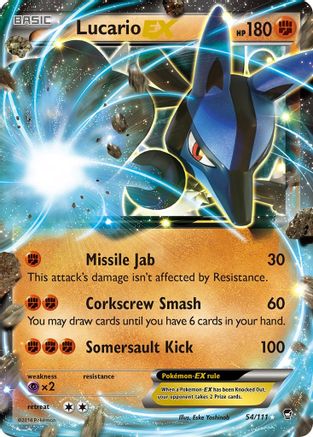 Lucario EX 54/111 - XY  Furious Fists Holofoil - Poke-Collect