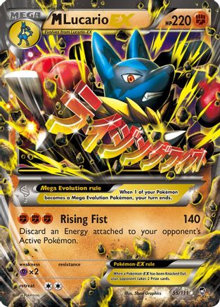 M Lucario EX 55/111 - XY  Furious Fists Holofoil - Poke-Collect