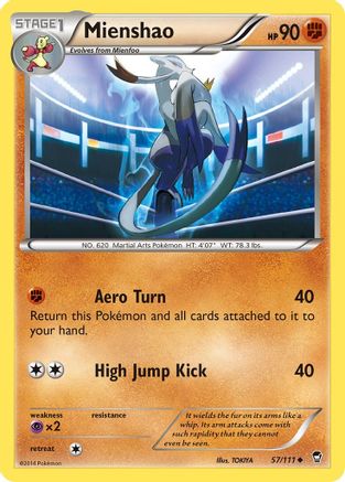 Mienshao 57/111 - XY  Furious Fists - Poke-Collect