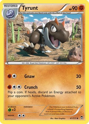 Tyrunt 61/111 - Furious Fists Reverse Holofoil - Poke-Collect