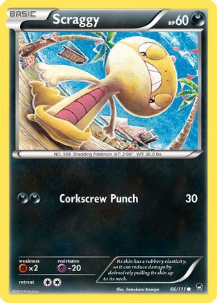Scraggy 66/111 - XY  Furious Fists - Poke-Collect