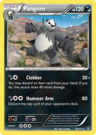 Pangoro 68/111 - XY  Furious Fists - Poke-Collect