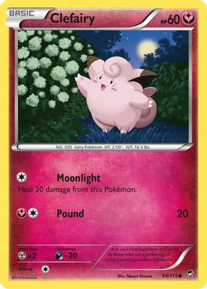 Clefairy (69) 69/111 - XY  Furious Fists Reverse Holofoil - Poke-Collect