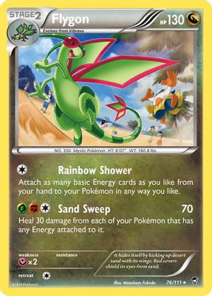 Flygon 76/111 - XY  Furious Fists Reverse Holofoil - Poke-Collect