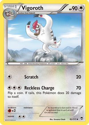 Vigoroth 82/111 - Furious Fists - Poke-Collect