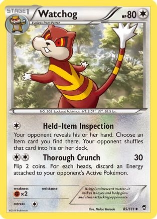 Watchog 85/111 - Furious Fists - Poke-Collect