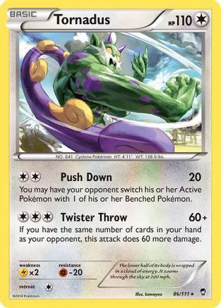 Tornadus 86/111 - Furious Fists Reverse Holofoil - Poke-Collect