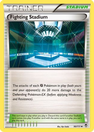 Fighting Stadium 90/111 - XY  Furious Fists Reverse Holofoil - Poke-Collect