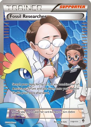 Fossil Researcher (110 Full Art) 110/111 - XY  Furious Fists Holofoil - Poke-Collect