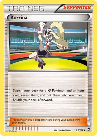 Korrina 95/111 - XY  Furious Fists Reverse Holofoil - Poke-Collect