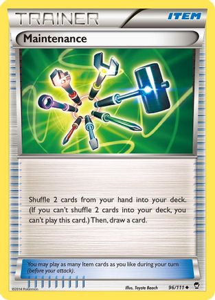 Maintenance 96/111 - XY  Furious Fists Reverse Holofoil - Poke-Collect