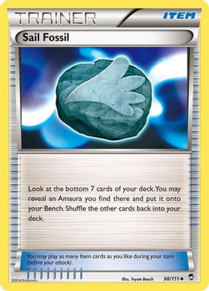 Sail Fossil 98/111 - XY  Furious Fists - Poke-Collect
