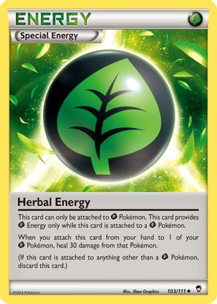Herbal Energy 103/111 - XY  Furious Fists Reverse Holofoil - Poke-Collect