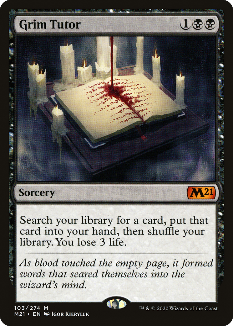 Grim Tutor (M21-103) - Core Set 2021 Foil - Poke-Collect