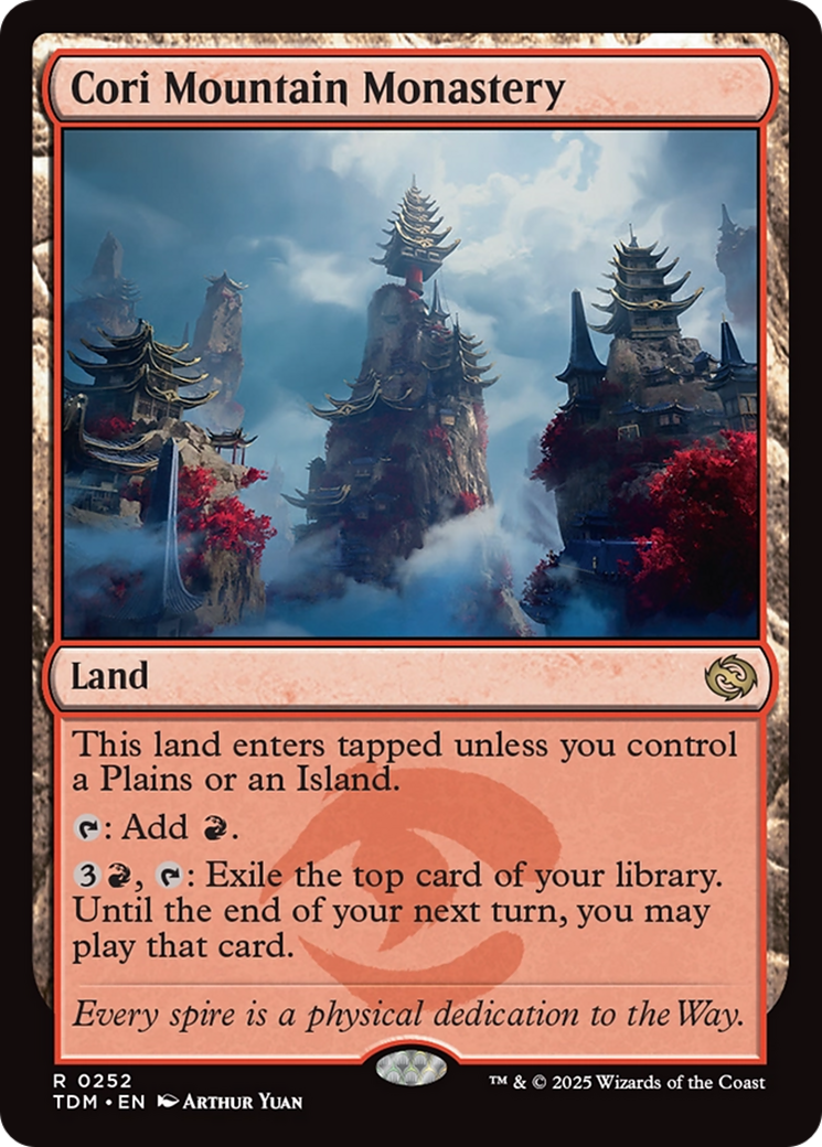 Cori Mountain Monastery (TDM-252) - Tarkir: Dragonstorm - Poke-Collect