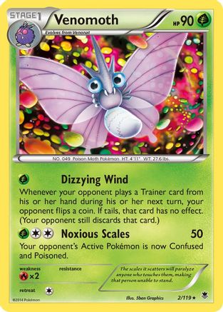 Venomoth 2/119 - Phantom Forces - Poke-Collect