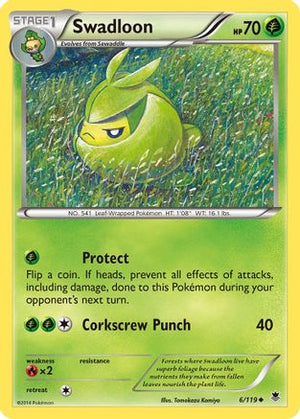 Swadloon 6/119 - Phantom Forces Reverse Holofoil - Poke-Collect