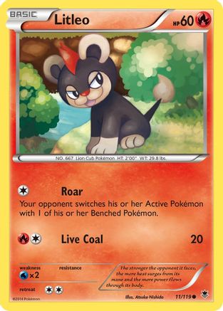 Litleo 11/119 - XY  Phantom Forces - Poke-Collect