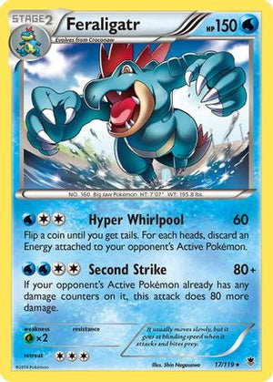 Feraligatr 17/119 - XY  Phantom Forces Reverse Holofoil - Poke-Collect