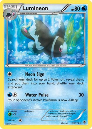 Lumineon 19/119 - XY  Phantom Forces - Poke-Collect