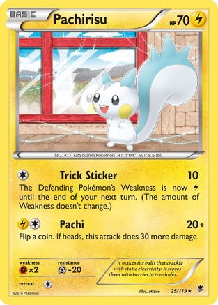 Pachirisu 25/119 - XY  Phantom Forces - Poke-Collect