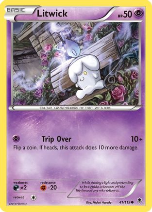 Litwick 41/119 - XY  Phantom Forces - Poke-Collect