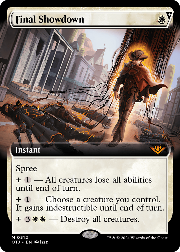 Final Showdown (OTJ-312) - Outlaws of Thunder Junction: (Extended Art, spree) Foil - Poke-Collect