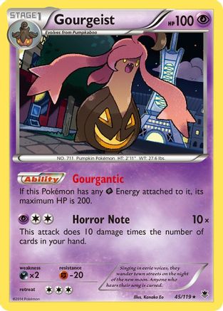 Gourgeist 45/119 - XY  Phantom Forces Holofoil - Poke-Collect