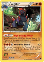 Gigalith 50/119 - XY  Phantom Forces Reverse Holofoil - Poke-Collect