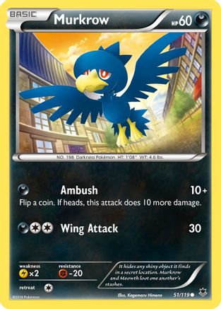 Murkrow 51/119 - XY  Phantom Forces - Poke-Collect