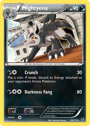 Mightyena 54/119 - XY  Phantom Forces Reverse Holofoil - Poke-Collect