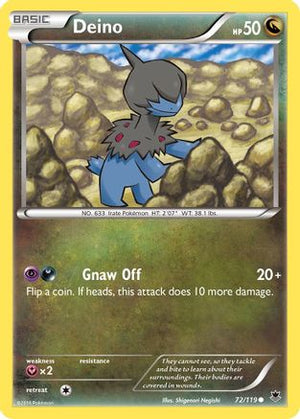 Deino 72/119 - XY  Phantom Forces - Poke-Collect