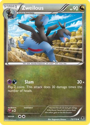 Zweilous 73/119 - Phantom Forces Reverse Holofoil - Poke-Collect