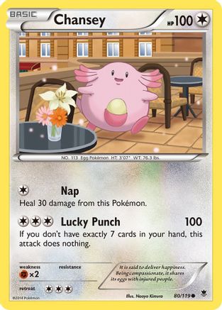 Chansey 80/119 - XY  Phantom Forces Reverse Holofoil - Poke-Collect