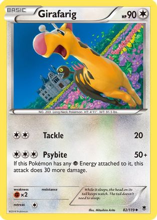 Girafarig 82/119 - XY  Phantom Forces - Poke-Collect