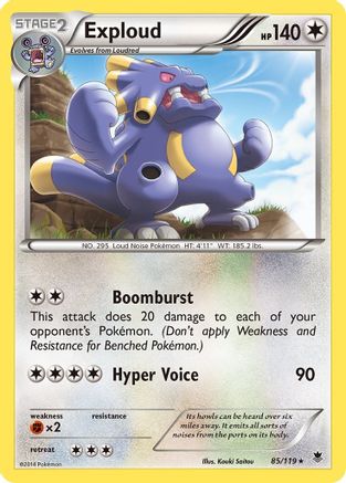 Exploud 85/119 - XY  Phantom Forces - Poke-Collect
