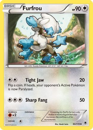 Furfrou 90/119 - XY  Phantom Forces - Poke-Collect