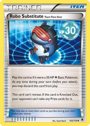 Robo Substitute 102/119 - XY  Phantom Forces Reverse Holofoil - Poke-Collect