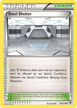 Steel Shelter 105/119 - Phantom Forces Reverse Holofoil - Poke-Collect