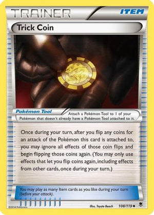 Trick Coin 108/119 - Phantom Forces Reverse Holofoil - Poke-Collect